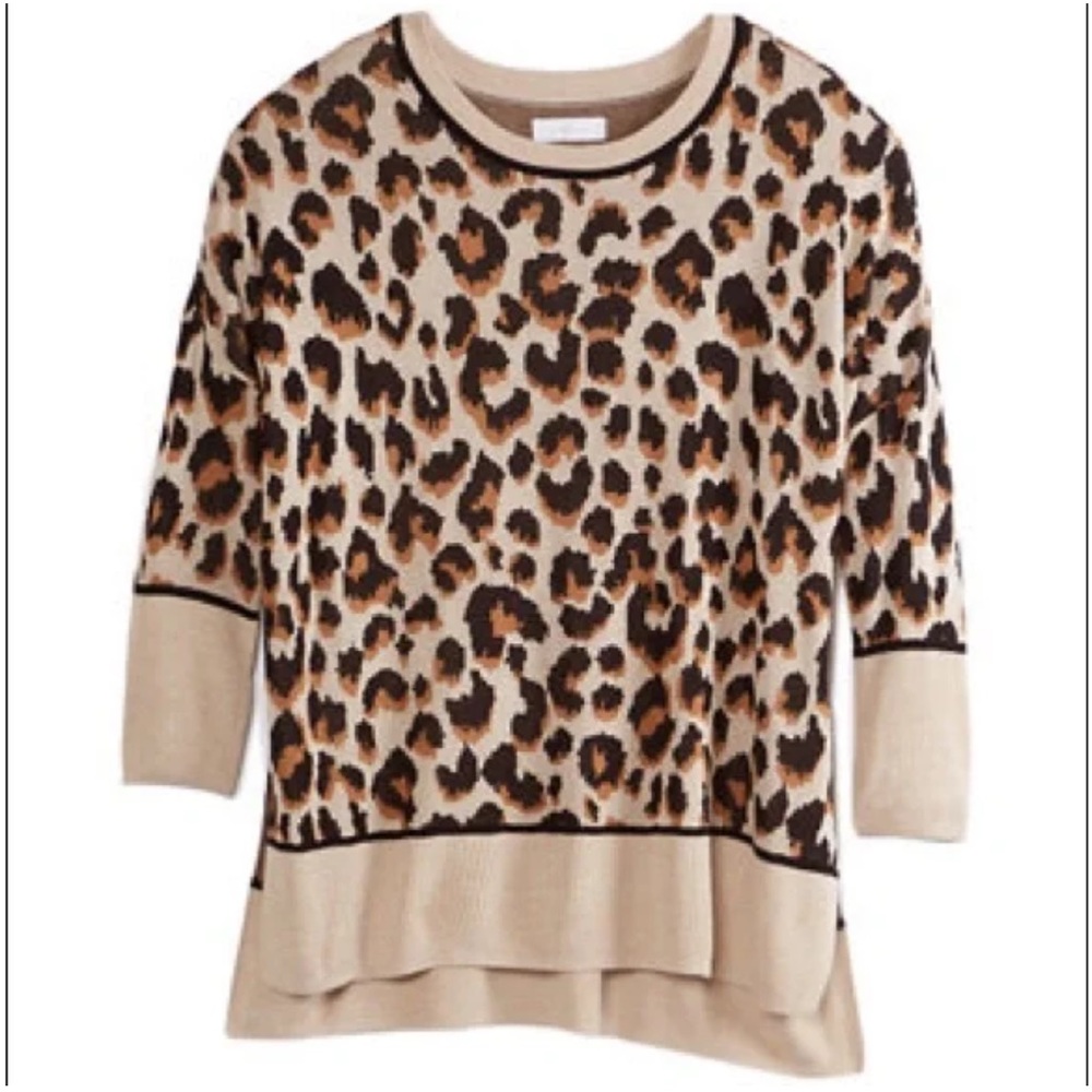 New Directions Cheetah Sweater